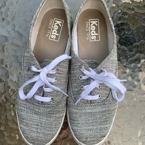 Gray keds sneakers